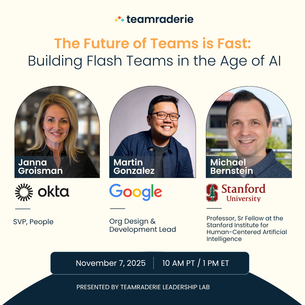 Live Webinar Event | Flash Teams | Teamraderie